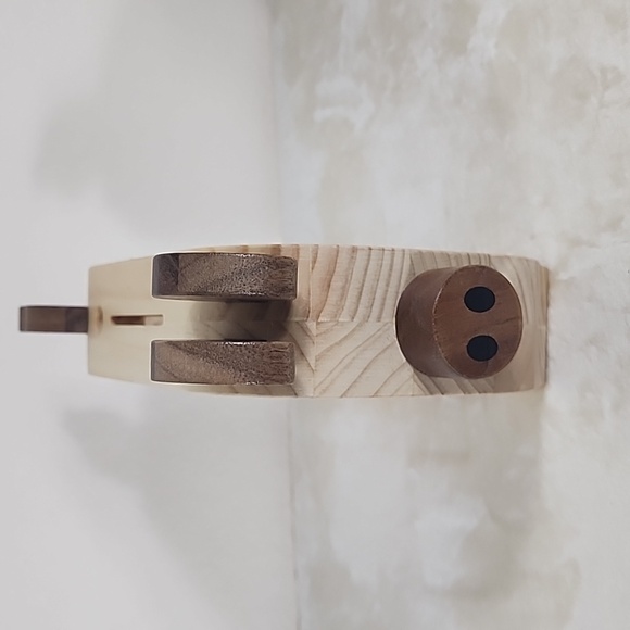 Wooden & Acrylic Pig Piggy Bank - Picture 2 of 7